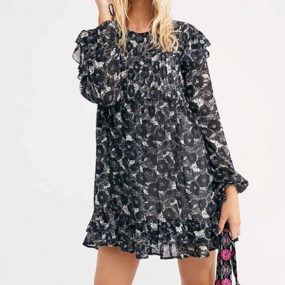 FREE PEOPLE | “These Dreams” Floral Print Mini Dress
